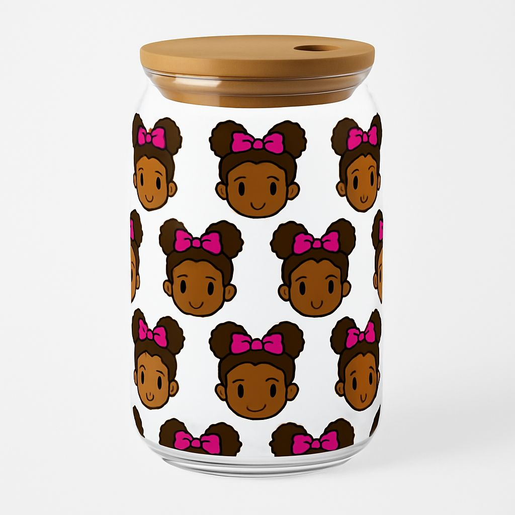 16oz Playful Little Girl Libby Can Glass